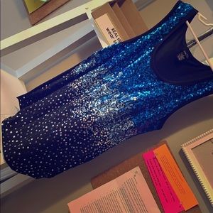 Sequined tank top